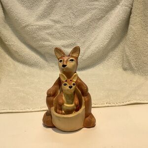Vintage kangaroo and joey salt and pepper shaker